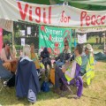 Norwich Quakers join peace vigil at Lakenheath