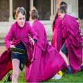 Pancake flipping fun at Norwich Cathedral